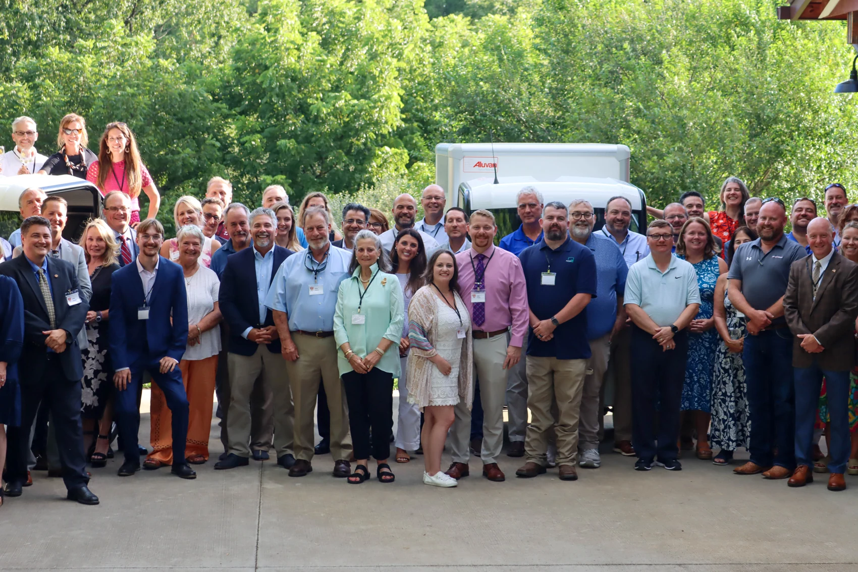 The Narro team and community members at the company launch in Virginia